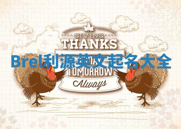 Brel利源英文起名大全 Brel利源英文起名大全