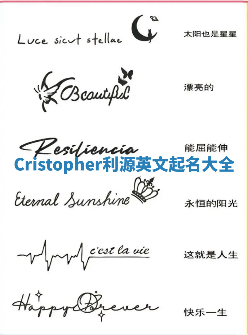 Cristopher利源英文起名大全
