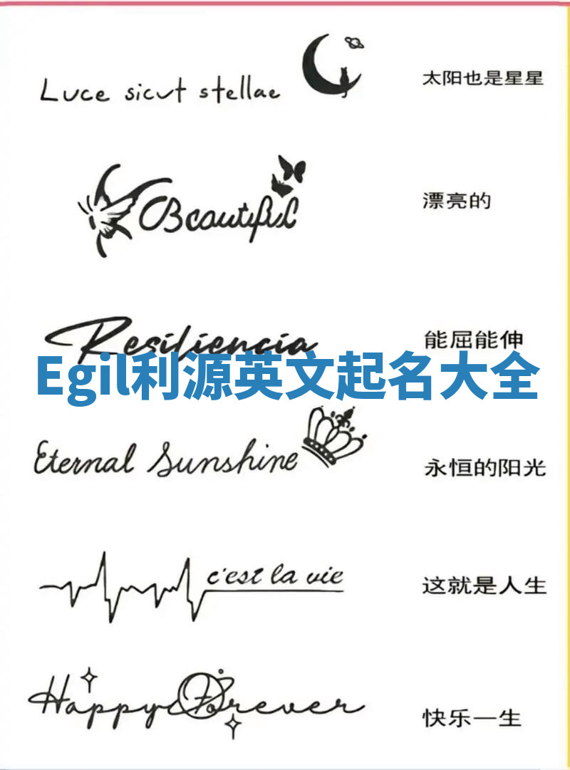 Egil利源英文起名大全