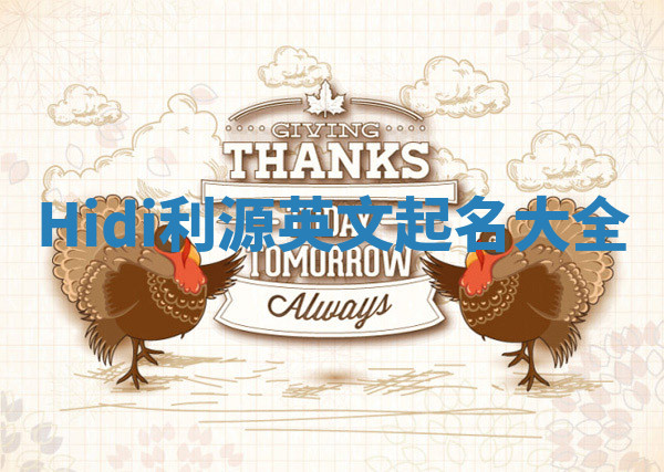 Hidi利源英文起名大全