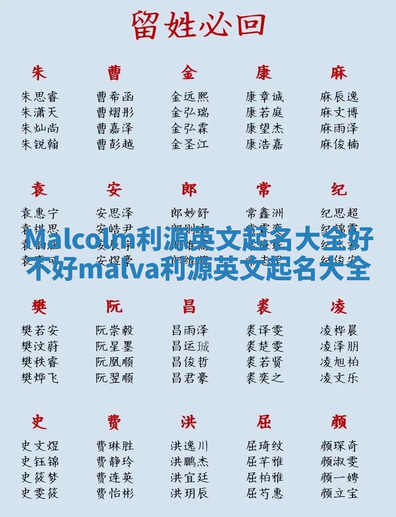 Malcolm利源英文起名大全好不好_malva利源英文起名大全 Malcolm利源英文起名大全好不好_malva利源英文起名大全