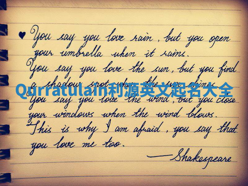 Qurratulain利源英文起名大全 Qurratulain利源英文起名大全