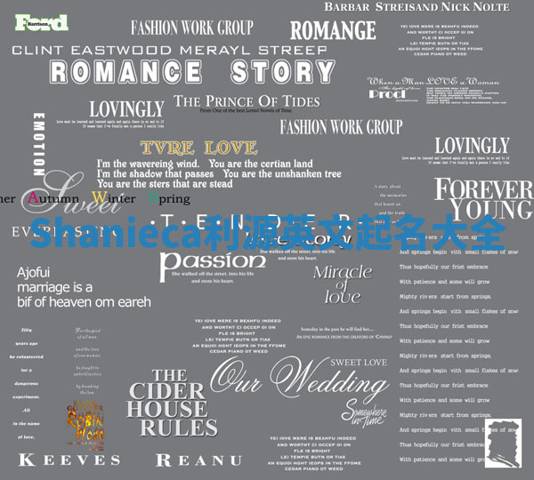 Shanieca利源英文起名大全