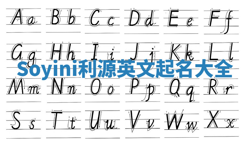 Soyini利源英文起名大全