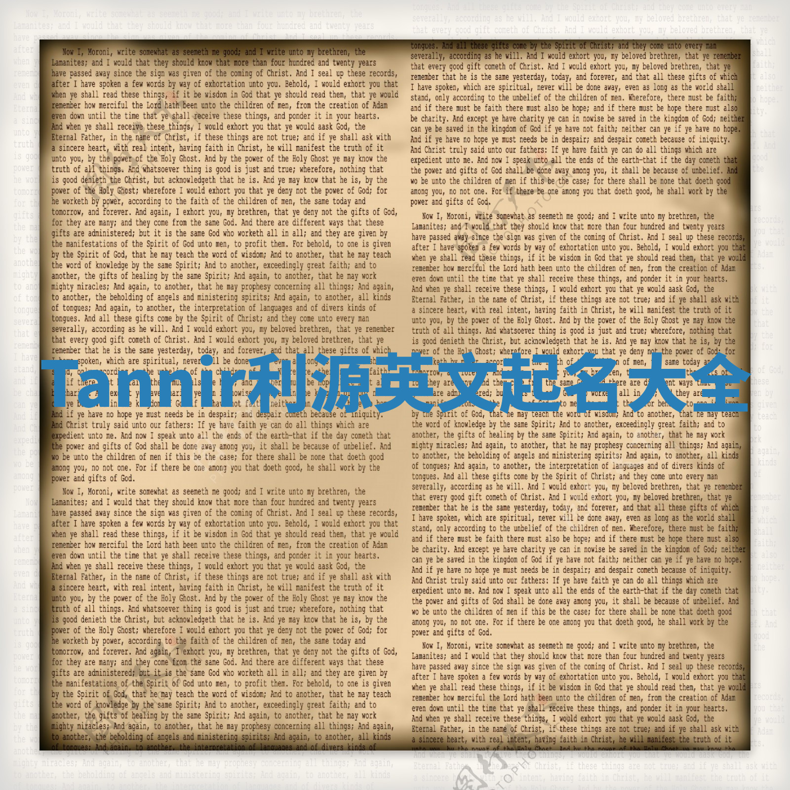 Tannir利源英文起名大全 Tannir利源英文起名大全