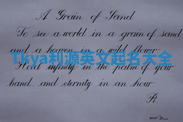 Tkya利源英文起名大全