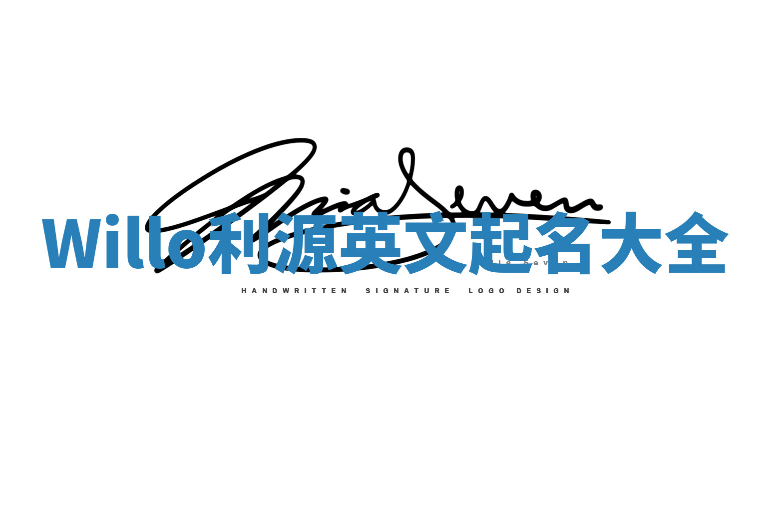 Willo利源英文起名大全