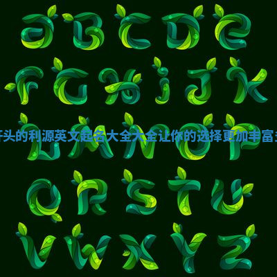 W开头的利源英文起名大全大全 让你的选择更加丰富多彩